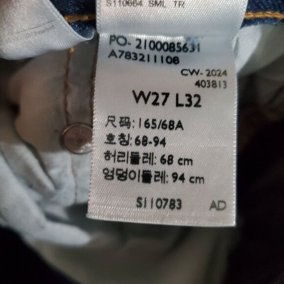 Levis Jeans Womens 27 Blue 501 90s Button Fly Straight Leg Denim - Picture 6 of 14